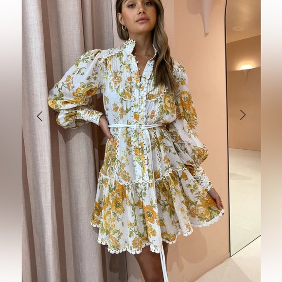 Alemais Songbird mini dress size 6 AUS - Picture 2 of 13